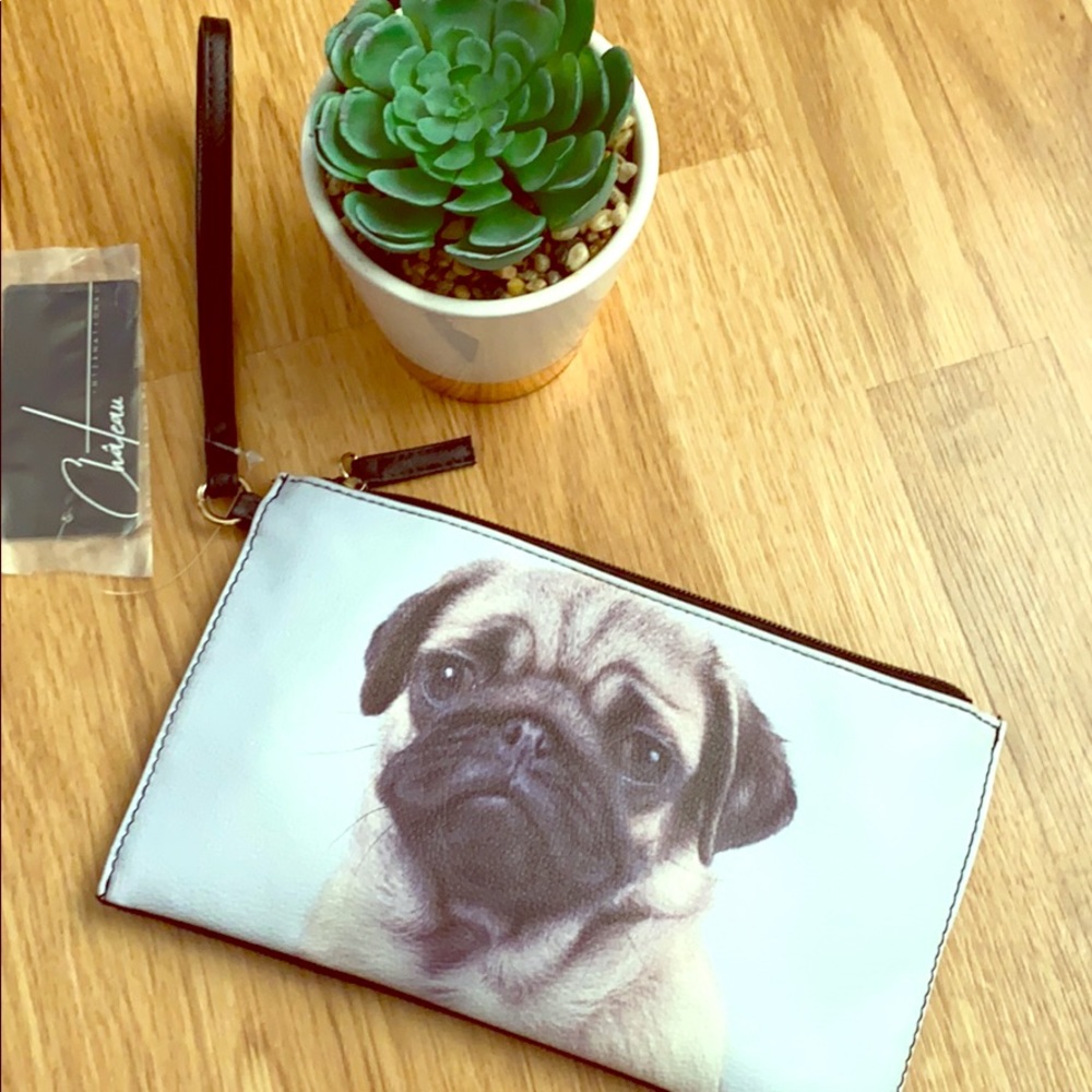 Adorable Pug Clutch- weekend special